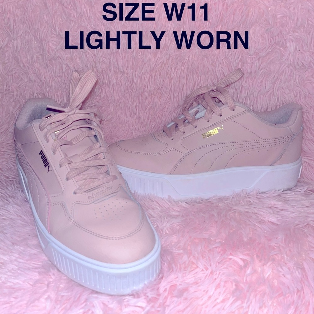 SZ 11 PINK PUMA KARMEN SNEAKERS GREAT CONDITION